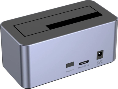 Dok bazë për disk Unitek, 2.5"/3.5", USB 3.1, argjendtë