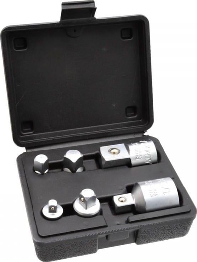 Set adapterësh reduktues çeliku krom vanadium, 6 pjesë, 1/4"-3/4"
