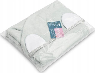 Ponço banje për bebe Sensillo Bath Poncho, pambuk frotir, 55x60cm, gri