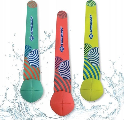 Set topa zhytjeje SCHILDKRÖT Neoprene Diving Ball With Tail, 3 copë, për pishinë dhe det, shumëngjyrëshe