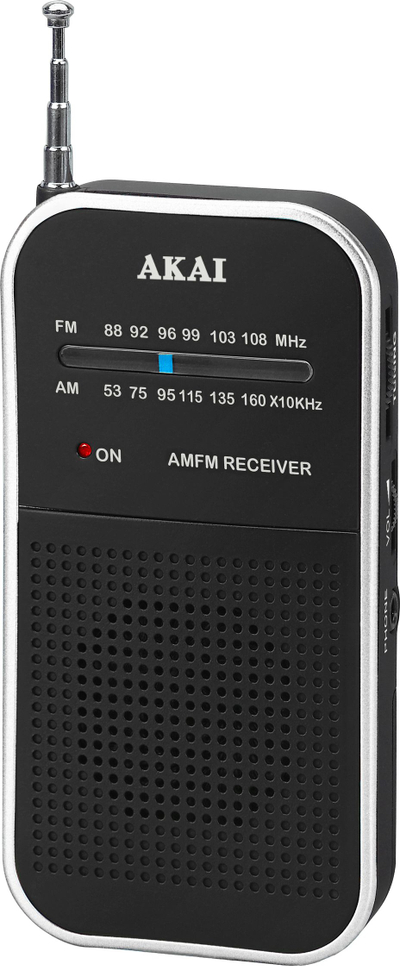 Radio xhepi Akai ACR-267, AM/FM, analoge, e zezë