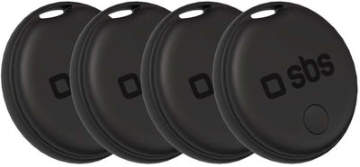 Tracker universal SBS Track My Dual, set me 4 copë, Bluetooth, i zi