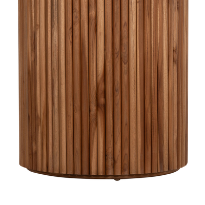 Tavolinë ngrënieje Roder HM9896, rrumbullakët, diametër 130cm, dru teak natyral