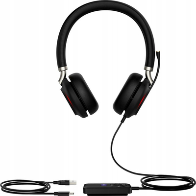 Kufje me kabllo Yealink UH38 Dual Teams, USB C, USB A, të zeza