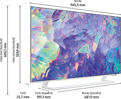 TV Samsung GU43CU8589U, 43", 4K Ultra HD Smart, i bardhë