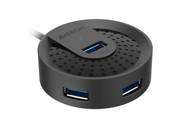 HUB i jashtëm A4TECH HUB-30C, 4x USB 3.0, lidhje USB-C, 0.5 m, i zi