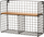 Rafte metalik zyre 4Living, 45 x 15.5 x 35.5 cm, i zi