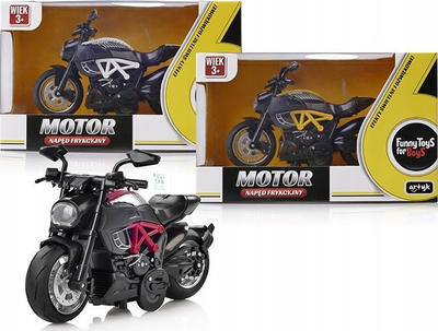 Motor lodër Artyk Motorbike With Friction Drive, 14cm, me drita dhe tinguj, multingjyrësh