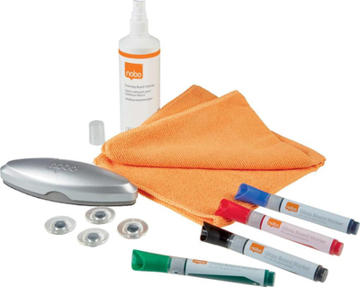 Set aksesorësh Nobo Starter Kit për tabela të bardha, multifunksion, me shumë ngjyra