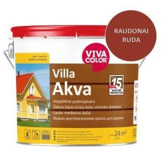 Bojë fasade Viva Color VILLA FACADE PAINT AKVA REDBR 2669X, akrilike, 2.7L, e kuqe tullë