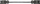 Kabllo rryme Bachmann 375.053, Wieland GST18/3 M në GST18/3 W, 1m, i zi