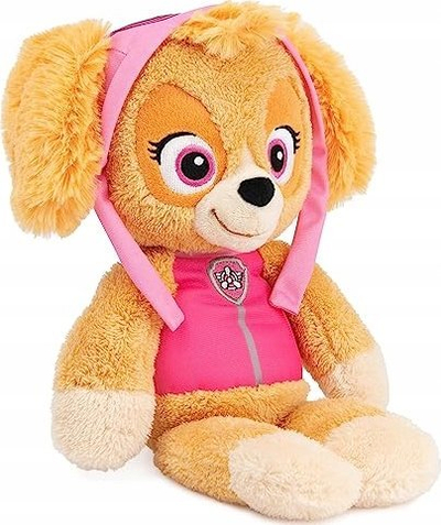 Lodër plushe Spin Master Paw Patrol Skye Take Along, 33cm, rozë
