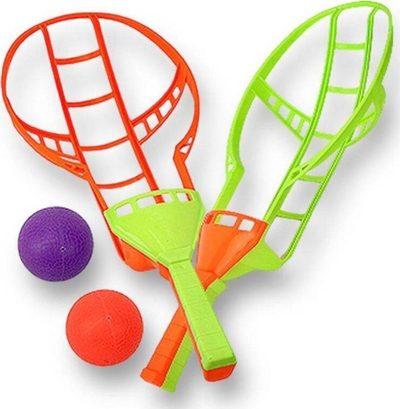 Set loje Catchball Gagelo G103702, 2 kapëse 2 topa, ngjyra neon