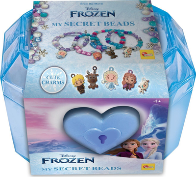Set kreativ Lisciani Frozen My Secret Pearls 104581, bizhuteri për fëmijë, shumëngjyrëshe