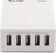 Karikues USB LMP SmartCharger 5 Port, 5 porta, karikim i shpejtë, i bardhë