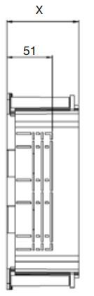 Kuti zgjatuese për dysheme Simon Connect S110 S170, modul për floor box, gri