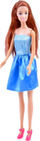 Kukull Anlily princeshë, flokë të gjata, 30 cm, fustan blu
