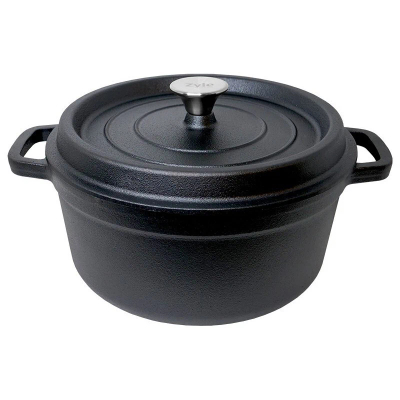 Tenxhere gize Zyle ZY128KI “Dutch Oven”, 6L, e emaluar, e zezë