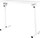 Tryezë kozmetike palosëse Activeshop Mobile Folding Desk, 100 x 50 cm, e bardhë