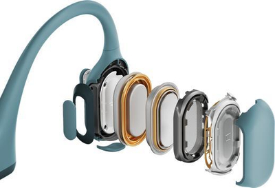 Kufje sportive Shokz OpenRun Pro, me bone conduction, 10 orë bateri, blu