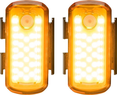 Set drita anësore biçiklete Blackburn Grid Side, LED COB, USB C, e zezë