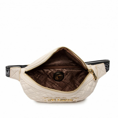 Çantë beli Love Moschino JC4003PP1FLA0110, ngjyrë krem