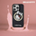 Mbulesë telefoni Hello Kitty HKHMP16SHFLBK për iPhone 16 6.1", hardcase MagSafe, e zezë