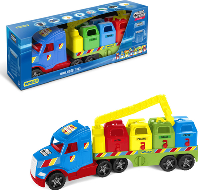 Lodër kamion plehrash Wader Magic Truck Basic, 59.5 cm, shumëngjyrësh