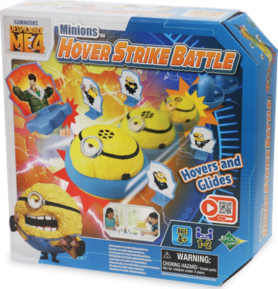 Lojë tavoline EPOCH Games 7519 Minions Hover Strike Battle, lojë shoqërie me aksion, me figurën Jerry Mega Minion
