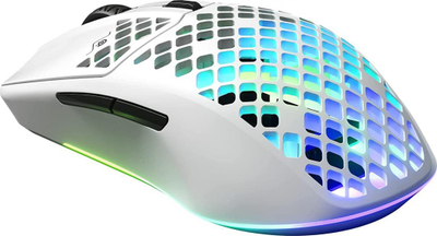 Maus SteelSeries Aerox 3 Snow Wireless 2022 (62608), i bardhë