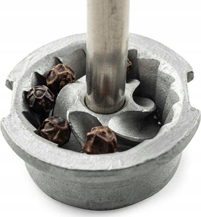 Set mulli elektrik kripë e piper Peugeot Zeli, çelik inox, 14cm, argjendtë