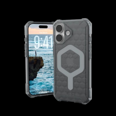 Mbrojtëse telefoni UAG Essential Armor MagSafe për iPhone 17, e fortë, gjysmë transparente, gri e errët
