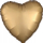 Balon zemër Amscan Folie Heart, 43cm, ngjyrë flori