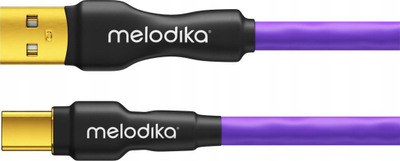 Кабел USB Melodika MDUAC05, 0.5m, црн