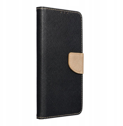 Футроло книга Fancy за Samsung S25 Plus, Black Gold
