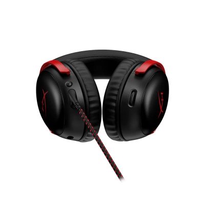 Kufje HyperX Cloud III, të zeza/ kuqe