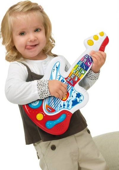 Lodër kitarë interaktive Chicco My First Guitar 50779, muzikore, për foshnje 9m+