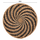 Dekor muri rrethor spiral me liri deti 61x3cm (HM7830.02), zezë