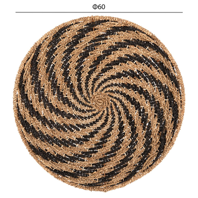 Dekor muri rrethor spiral me liri deti 61x3cm (HM7830.02), zezë