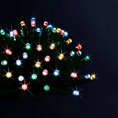 Drita zbukuruese diellore String Lights, 100 LED, 10 m, shumëngjyrëshe