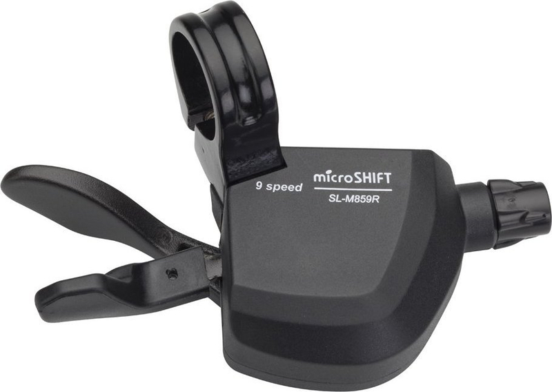 Ndërrues shpejtësie Microshift Marvo, i djathtë, 9 shpejtësi, i zi