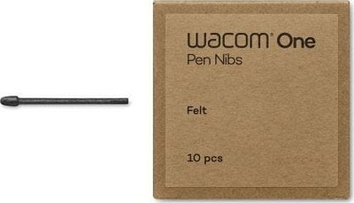 Set maja stilolapsi Wacom ACK24919Z, 10 copa, për Wacom One Standard Pen, të zeza