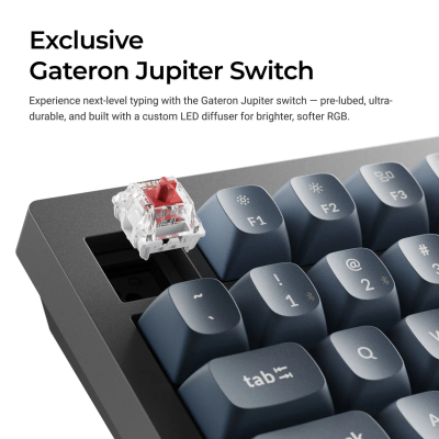 Tastierë Keychron V6 Max QMK/VIA, e zezë