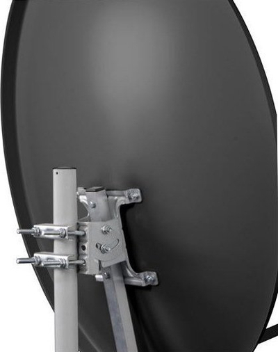 Antena satelitore Corab X80, 80 cm, çelik i galvanizum, gri