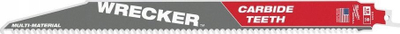 Teh sharre reciproke Milwaukee Wrecker Sawzall, 12", me karbid 6 TPI, gri e kuqe