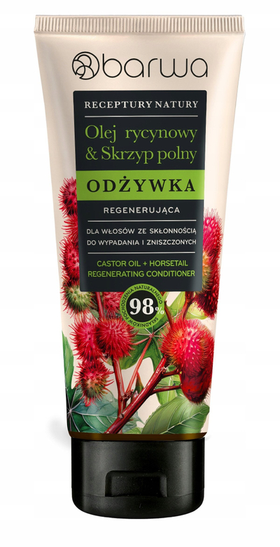 Balsam rigjenerues për flokë Barwa me vaj ricini dhe bishtkal