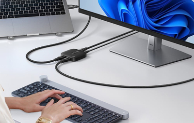 Ndërrues HDMI UGREEN 2.1, 2 në 1, 8K 60Hz, 4K 120Hz, i zi