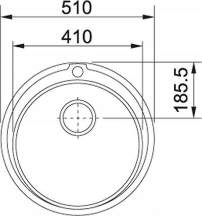 Lavaman kuzhine Franke Ronda RON 610-41, i rrumbullakët, çelik inox, argjendtë