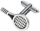 Mansheta Starck Schmuck Tennis Racket 36.955R, man