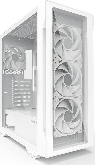Kasë Zalman i3 Neo TG, e bardhë, Midi Tower